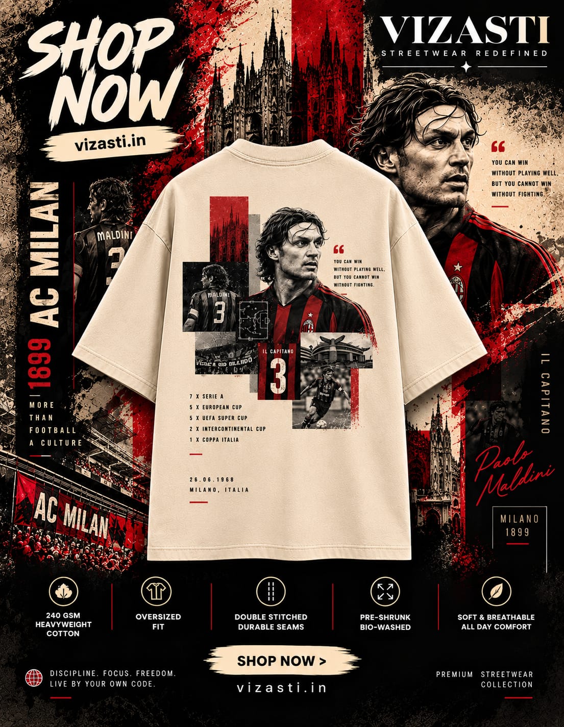 Maldini legacy oversized t-shirt